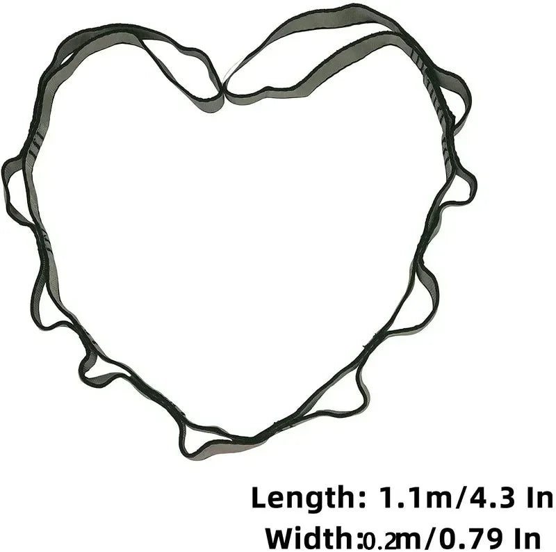 Daisy Chain Yoga Stretch Belt | Multi Loop Hanging Rope for Aerial Yoga Hammock