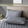 Brushed Cotton Padded Waterproof Pillowcase - Single Piece / 2-Piece Set  Soft Breathable Pillow Cover for Bedroom Bed