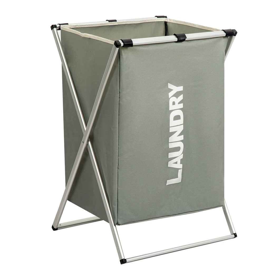1 PC Large Laundry Hamper 3 Sections Divided Laundry Basket Foldable Washing Bin Dirty Cloth Storage Bag
