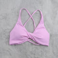 DIAS FIT JOY Women's  Workout Sports Bras Beauty back Cross Padded Low Impact Fitness Bra Yoga Top Cycling Fitness