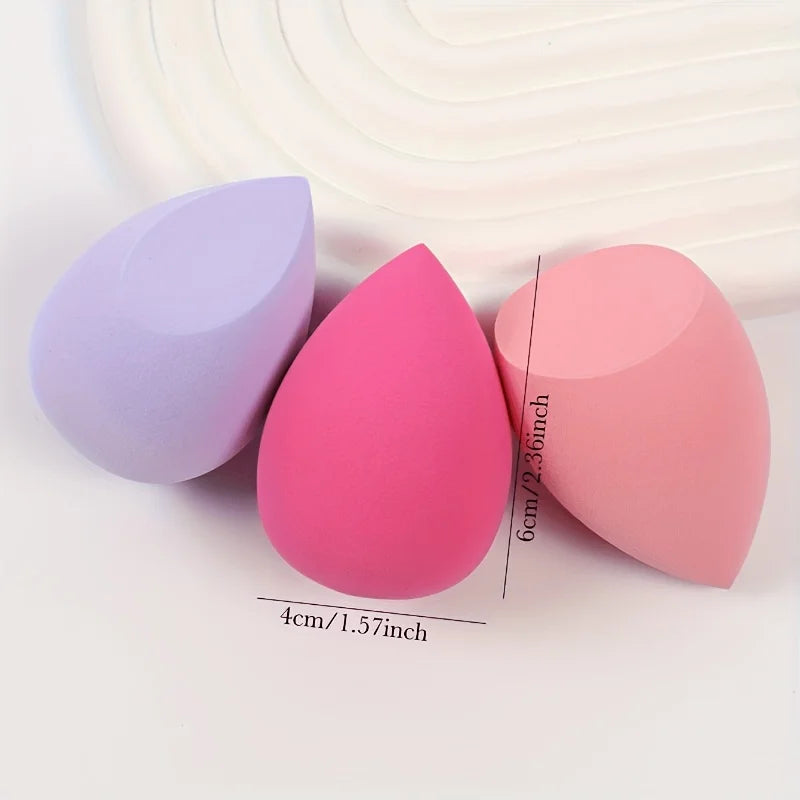 7/18Pcs Hydrophilic Egg Sponge Set - Latex-Free Blenders for Foundation/Powder & Contour/Highlight | Wet&Dry Daily/Party Kit