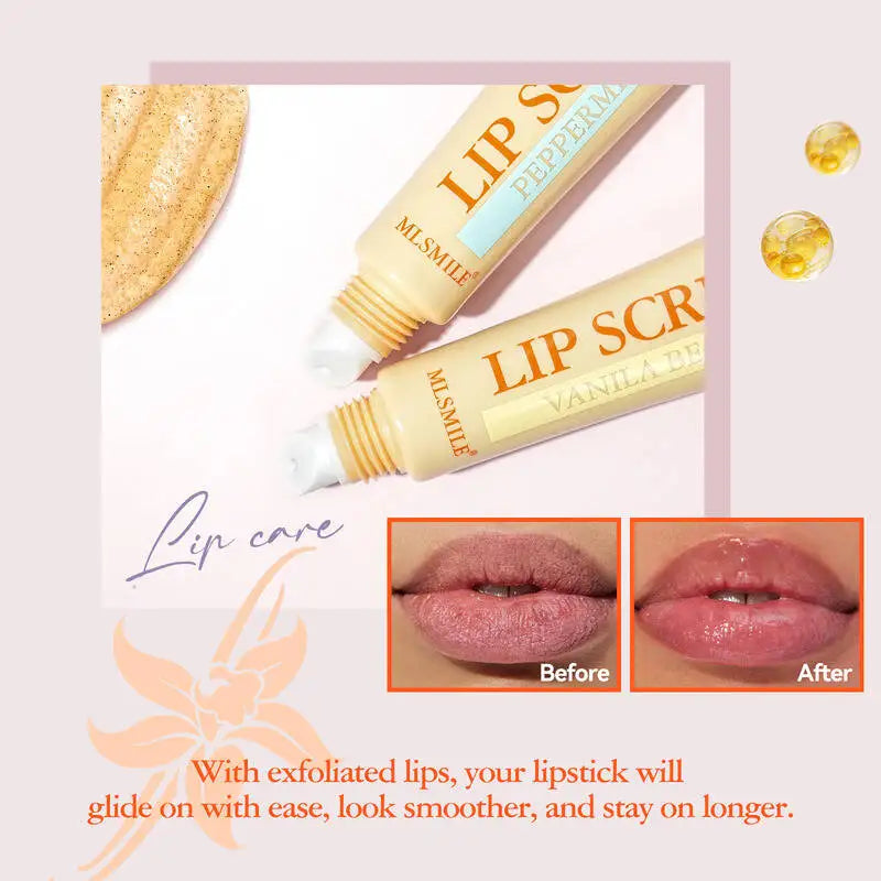 MLSMILE Scrub Set Exfoliating Dead Skin Lightening Lines Lip Balm 4-Pack 2025 new