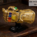 MOC 590PCS Infinity Stones Gloves Building Block Model Ornament Finger Snap Gloves Kit Birthday Gift Festival Party Gifts