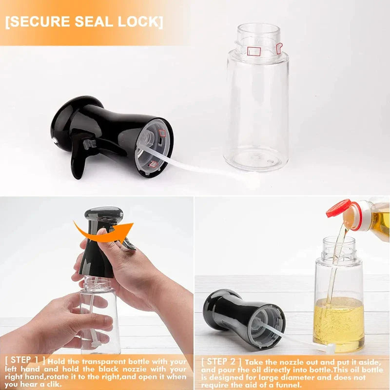 Oil Spray Bottle for Cooking | Kitchen Olive Oil Sprayer for BBQ Baking and Vinegar