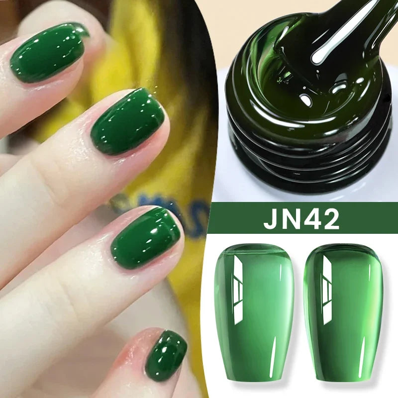 BORN PRETTY 10ml Jelly Nude Gel Nail Polish 50 Colors Semi Transparent Nail Art Nail Supplies Soak off UV LED Nails Gel Varnish