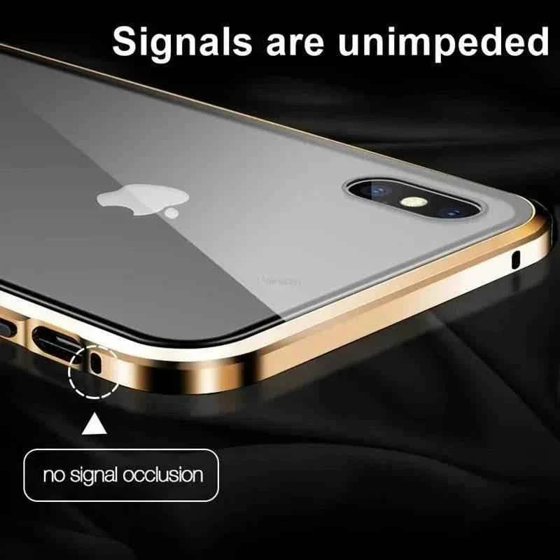 Tempered Glass With Privacy Case All In One