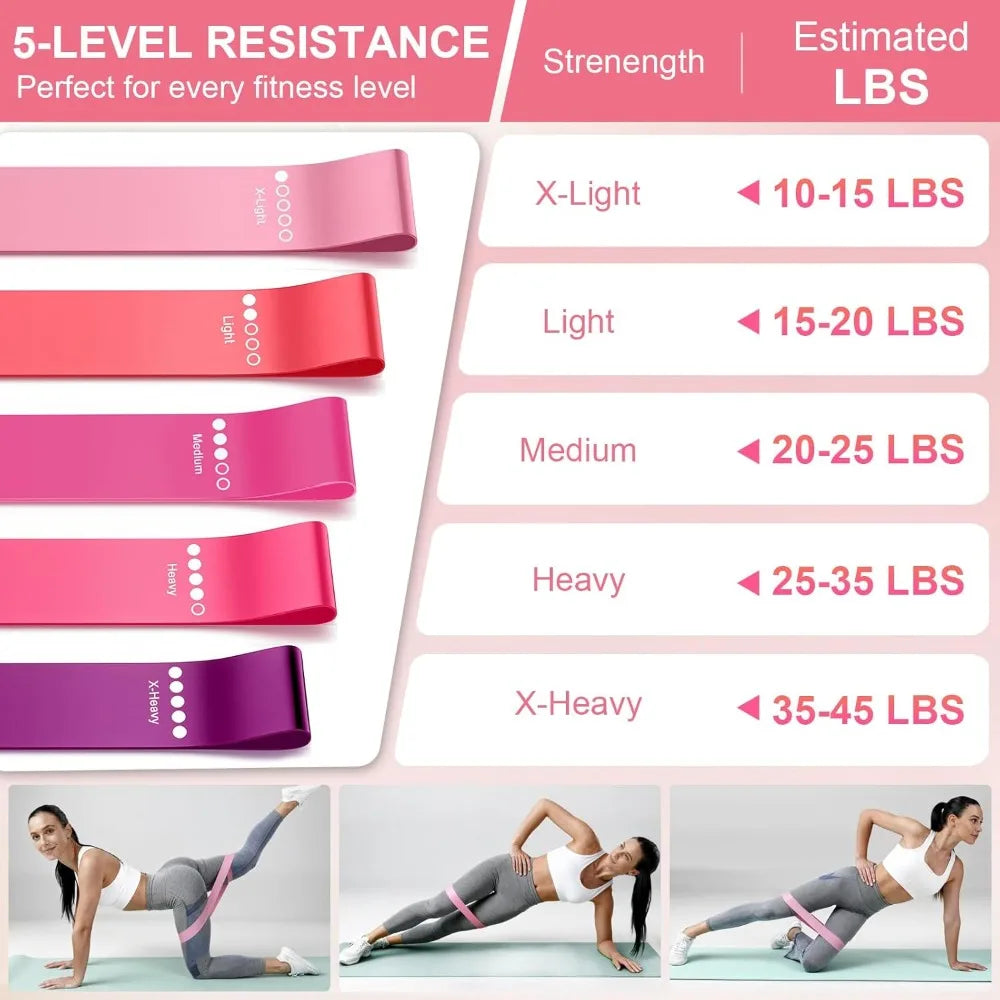 Pilates 14 Piece Kit For Women With Ring Ball Bands Guide