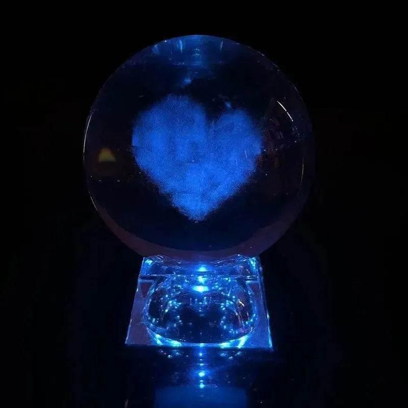 3D LED Crystal Ball Collectible