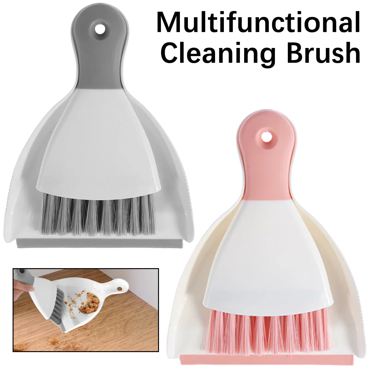 Mini Dustpan And Brush Set Desktop Cleaning Kit For Office Desk