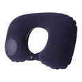 1pc U-Shaped Auto-Inflate Neck Pillow Home Office Car Use Travel Pillow Portable Comfortable Flocking Surface Pillow Gift