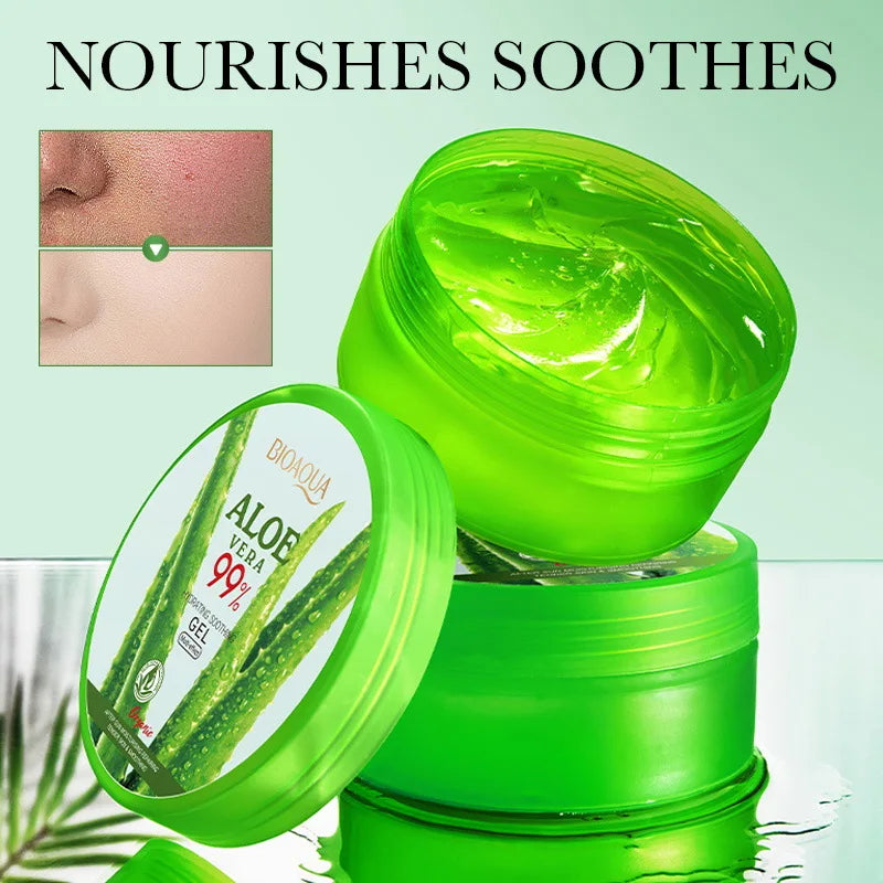 300g BIOAQUA Moisturizing and Soothing Aloe Vera Gel Skin Rejuvenating Hydrating Face Cream Beauty Facial Skin Care