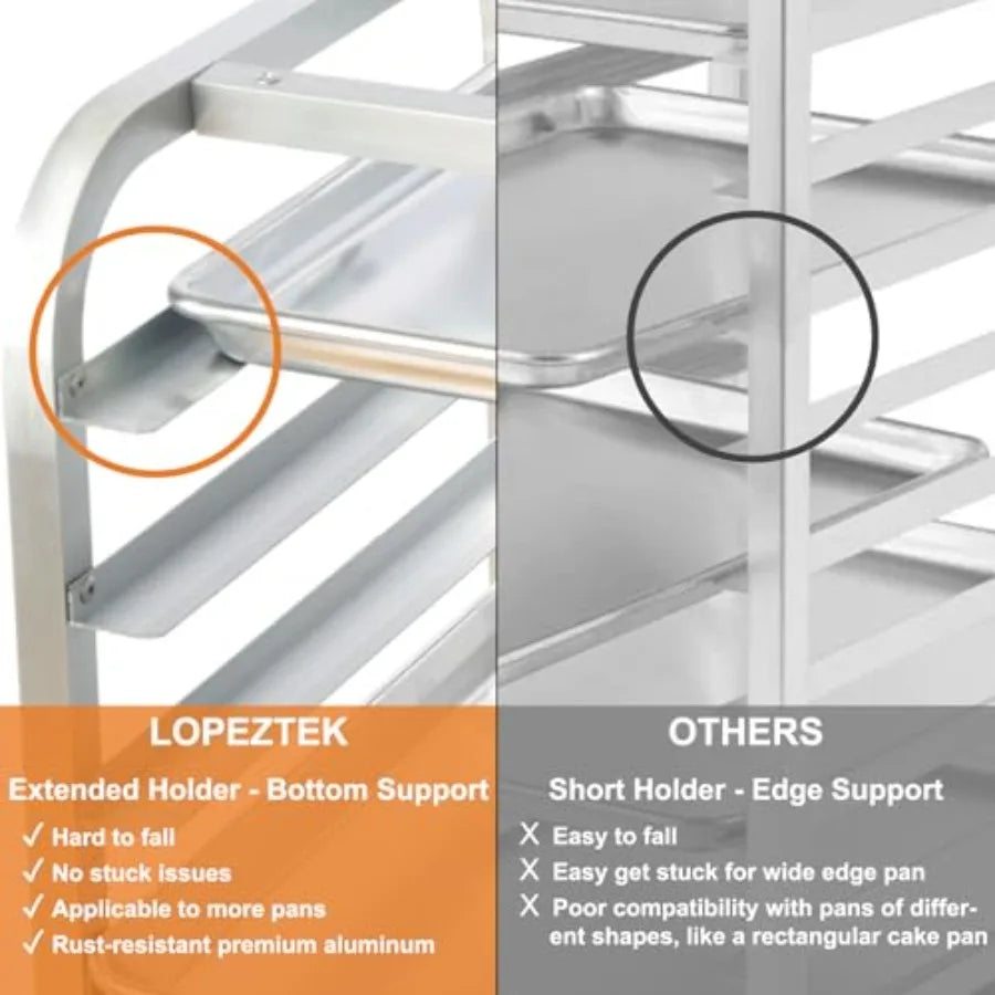 Bakery Cooling Rack With Wheels For Bread, Stainless Steel