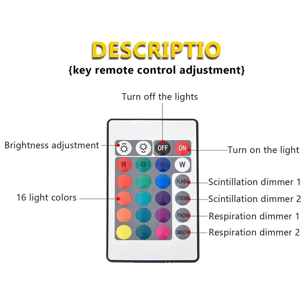 Ocean Wave Projector Light 16 Colors Midnight Aura