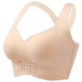 M-6XL Vest Women Seamless Underwear 2 In 1 Solid Adjustable Underwireless Bra Front Buckle Sexy Latex Shapers Humpback Corrected