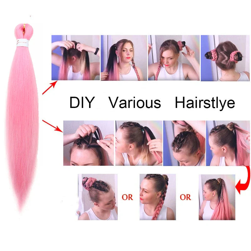20 Inch Pre Stretched Braiding Hair | Yaki Straight Ombre EZ Braid for Black Women