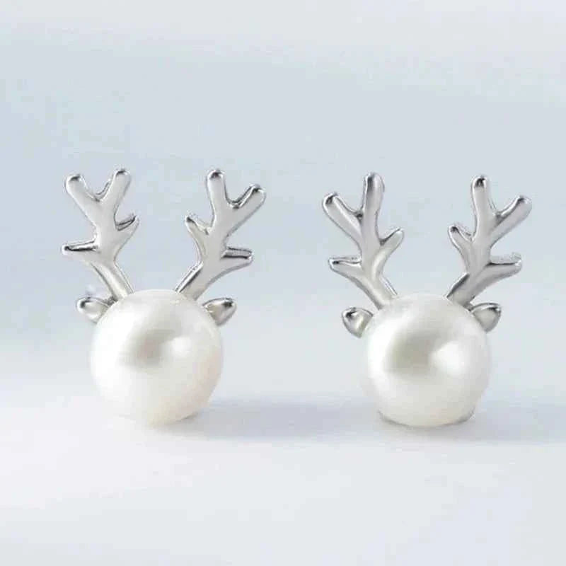Cute Antler Stud Earrings For Women