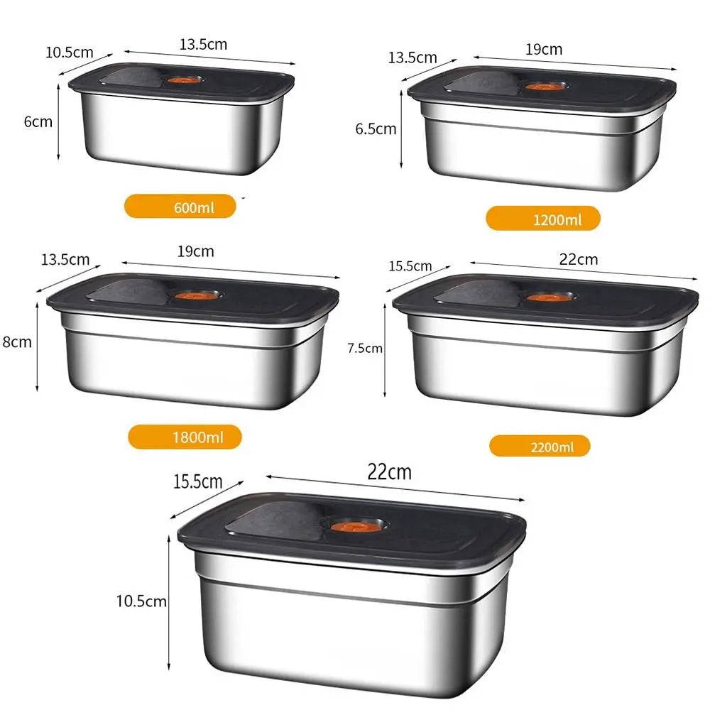 Stainless Steel Camping Lunch Box | Large Capacity Leak Proof Food Storage Container