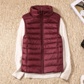 Women Vests 2023 New Autumn Winter Ultra Light Duck Down Vest Female Slim Sleeveless Jacket Windproof Warm Puffer Waistcoat