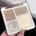 Three-dimensional facial four-color highlight contour palette,matte long-lasting brightening three-dimensional contour cosmetics