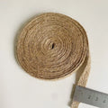 Flat Braided Jute Cords Burlap Ribbon Macrame Handmade DIY Craft Supplies Natural Hemp Rope Twine String Ribbon for Home Decor