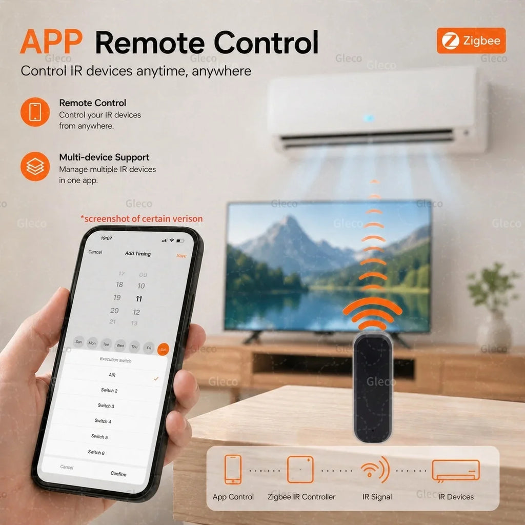 Zigbee IR Remote Control Wireless Universal Infrared Blaster Temperature Humidity Sensor Zigbee2mqtt TUYA Smart Life Automation
