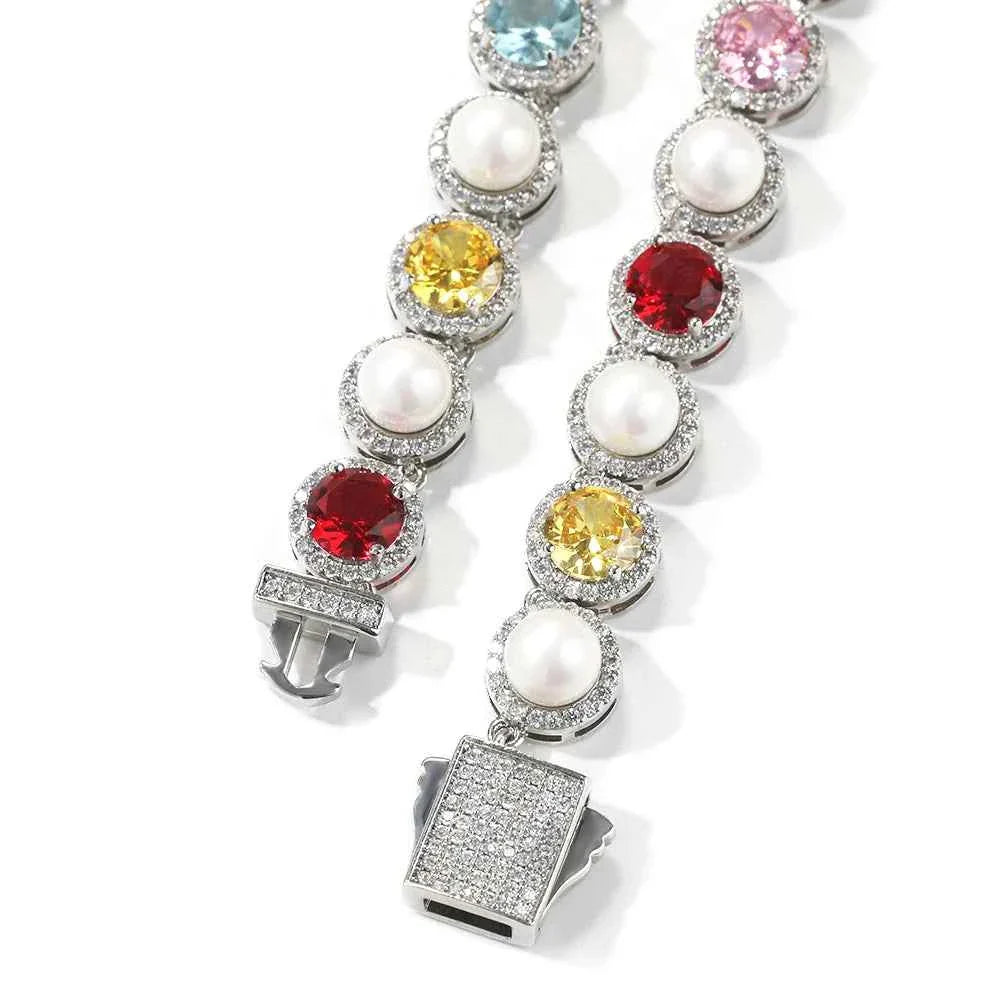 Iced Colorful Bracelets Neckless