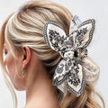 New Double-Sided Cashew Flower Love Grabbing Clip Butterfly Knot Hair Clip Summer Vacation Shark Clip Fashion