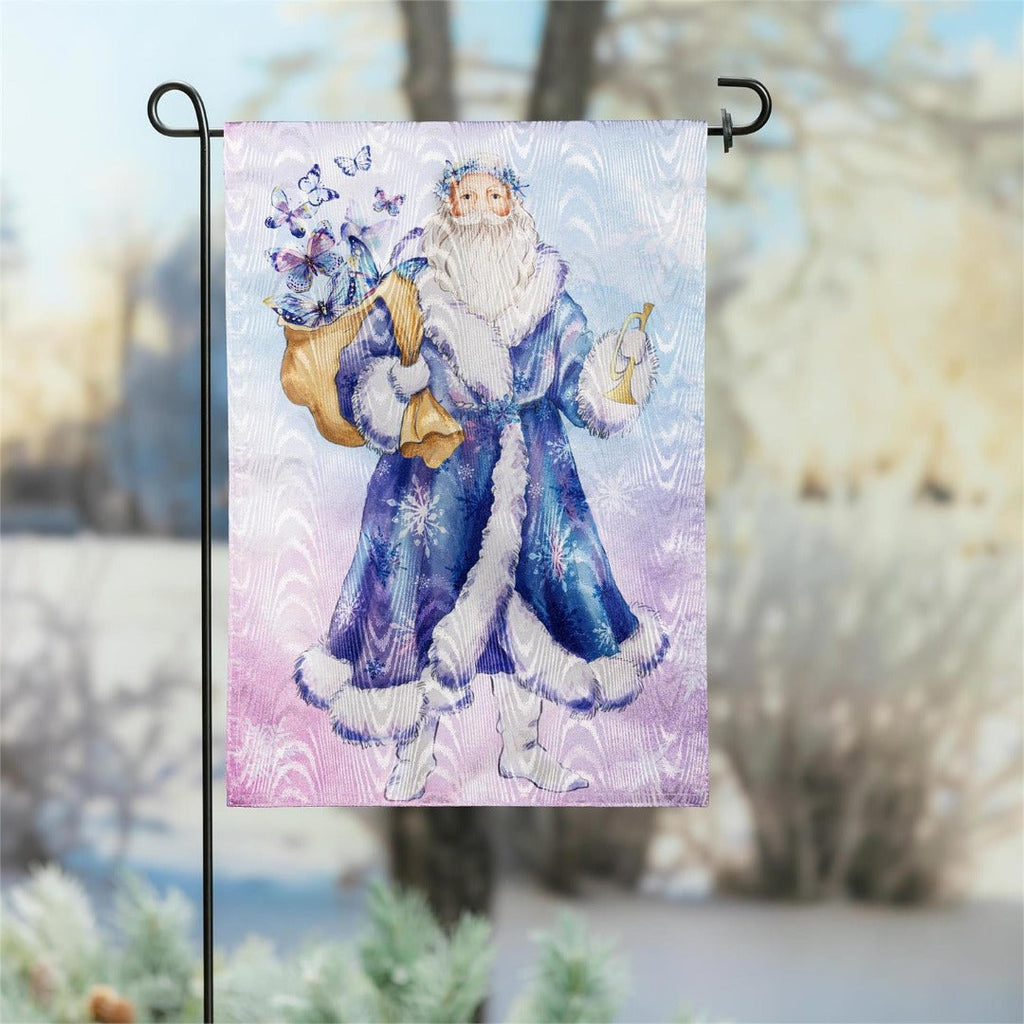 Season To Sparkle Santa 2 Sided Garden Flag