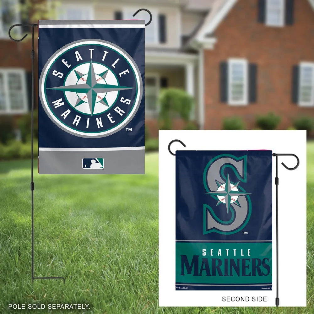Seattle Mariners Garden Flag 2 Sided Logo