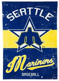 Seattle Mariners Garden Flag 2 Sided Retro Logo