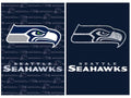 Seattle Seahawks Flag 2 Sided Glitter Logo House Banner