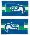 Seattle Seahawks Flag 3x5 Retro Logo