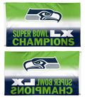 Seattle Seahawks Super Bowl LX Champions 3x5 Flag