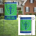 Seattle Sounders Garden Flag 2 Sided New Logo