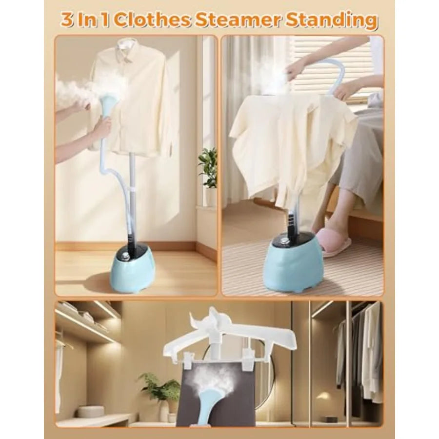 Abay Standing Garment Steamer With Adjustable Settings For Wrinkle Removal