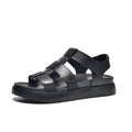 BeauToday Summer Gladiator Sandals Women Calfskin Leather Open Toe T-bar Strap Hook & Loop  Summer Ladies Shoes Handmade 07130
