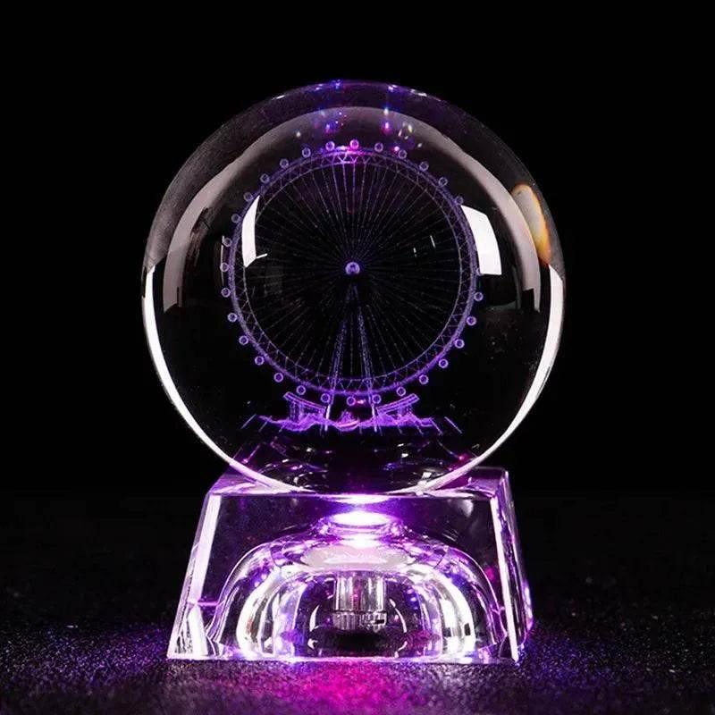 3D LED Crystal Ball Collectible