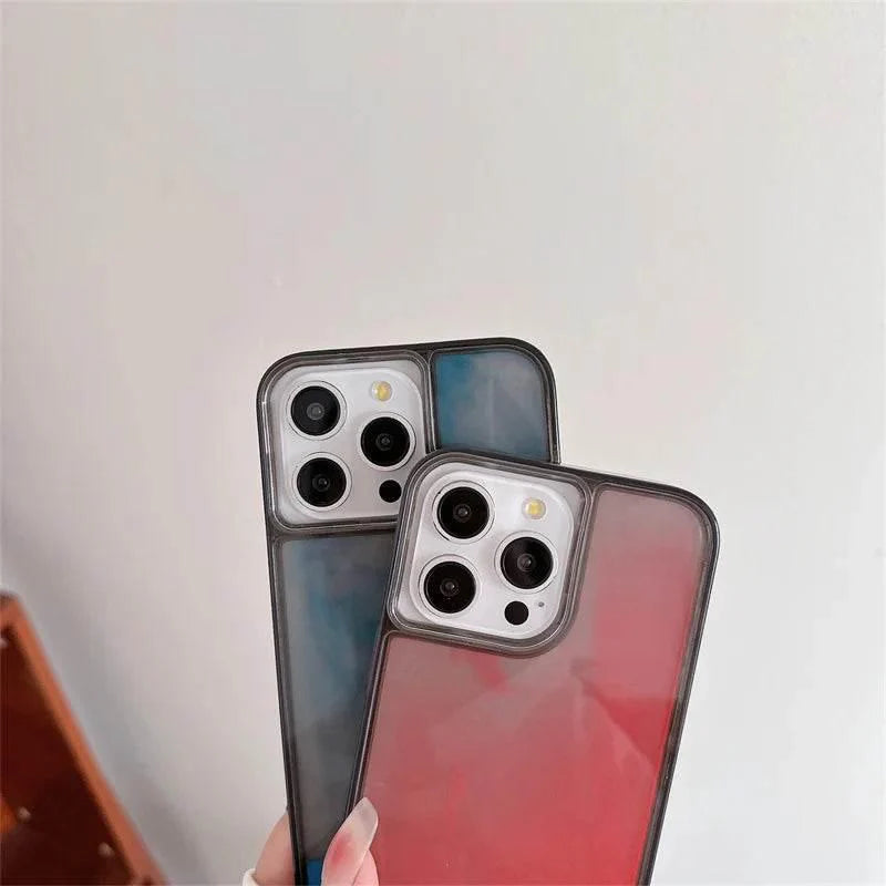 Luminous Flowing Sand Phone Case for iPhone 15 14 13 Pro Max