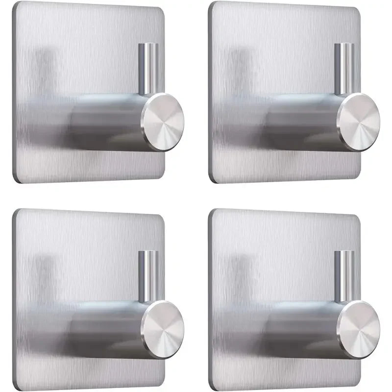 Adhesive Heavy Duty Wall Hook Waterproof Stainless Steel, Mounting - Bathroom and Bedroom