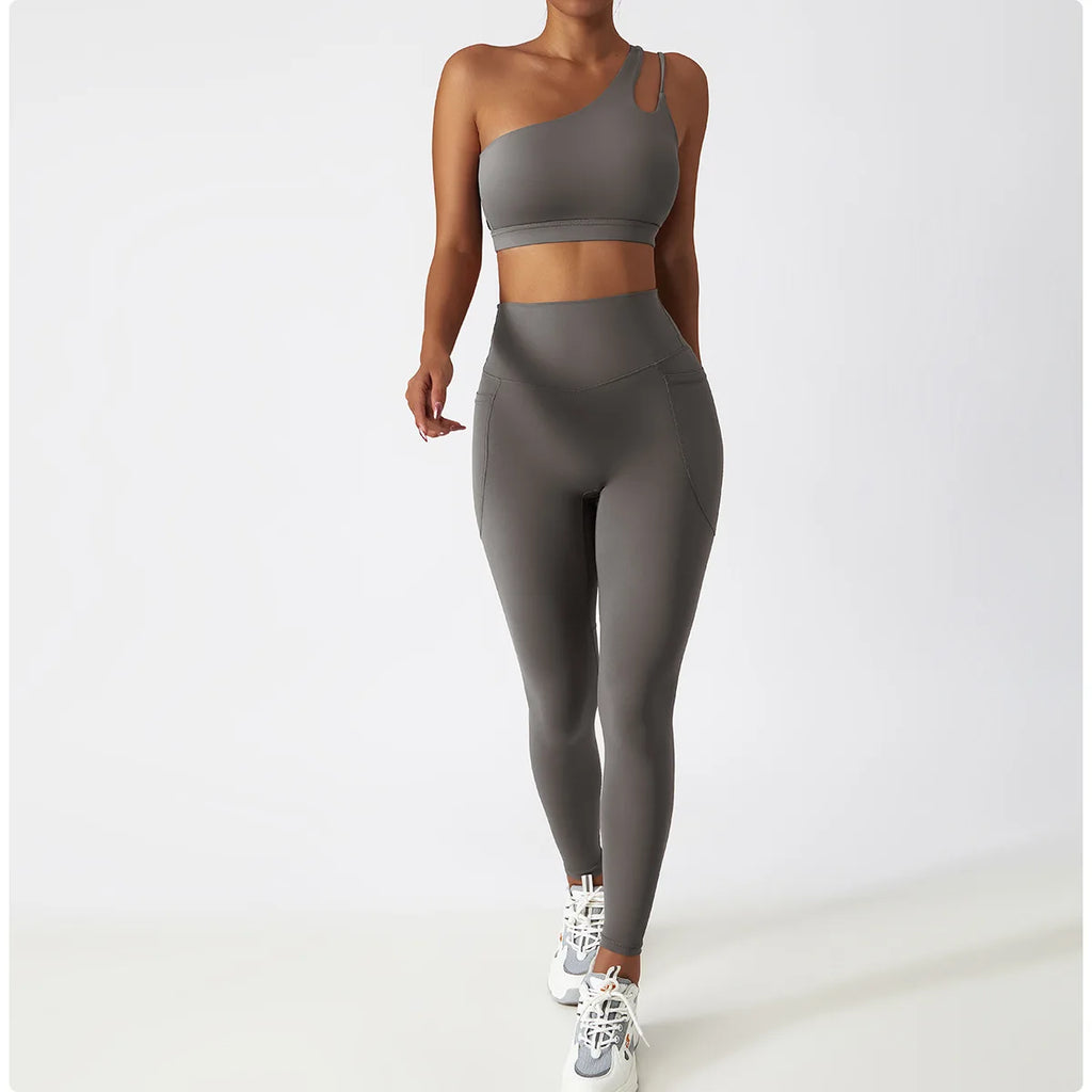 Cozy SkinFriendly Breathable Pocket Yoga Leggings Gym High Waist Sports Leggings Women Elasticity Fitness Running Hip Lift Pants