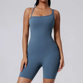 Women's Short Tracksuit One-Piece Sportswear Gym Workout Clothes Fitness Jumpsuit Stretch Bodysuit Yoga Suit Sports Playsuit