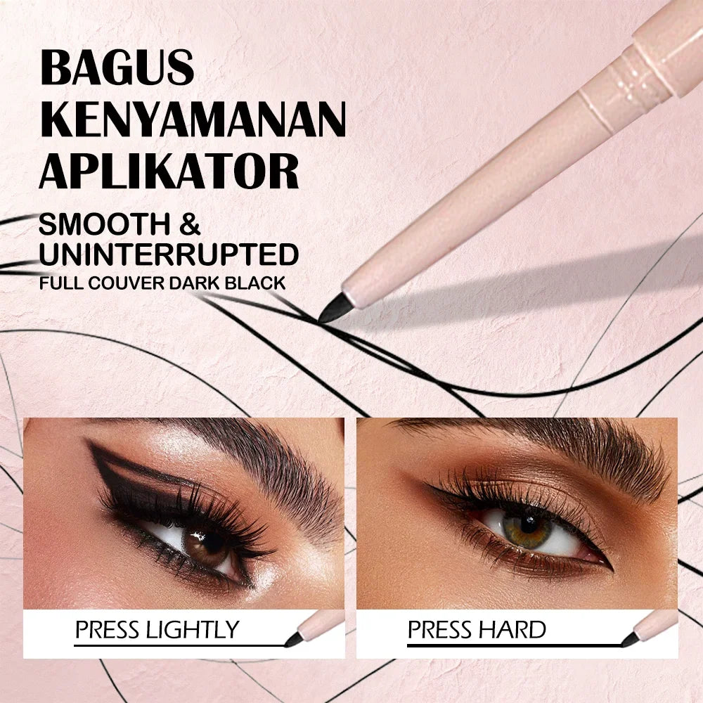 Eyeliner Shadow Stick — Twist-Up Sharpener, Long-Wear Waterproof Smudge-Proof, Precise Matte Line & Blendable, Xmas & Winter