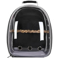 Bird Traval Carrier Cage Clear Backpack to Carry Parakeet Cockatiel Parrot with Metal Tray Wood Perch parrot cage bird nest