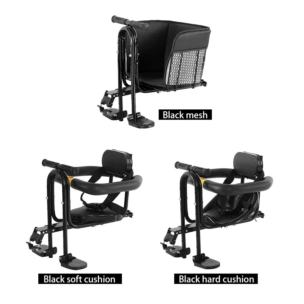 Lixada Front Child Bicycle Seat With Pedals And Support