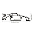 HelloYoung Metal Racing Car Wall Art Durable Sports Decor for Kids Room