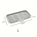 Kitchen Sink Sponge Holder Silicone Soap Dish Bar Soap Holder Self Draining Anti-slip Storage Rack Bathroom Kitchen Supplies