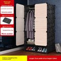 Portable Fabric Wardrobe Closet Easy Assembly Clothes Storage Cabinet Bedroom Rental Organizer Lightweight Durable Furniture