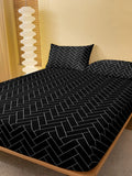 Four Seasons Men and Women Simple Fashion Printing Sanded Bedspread Home Bedroom Hotel