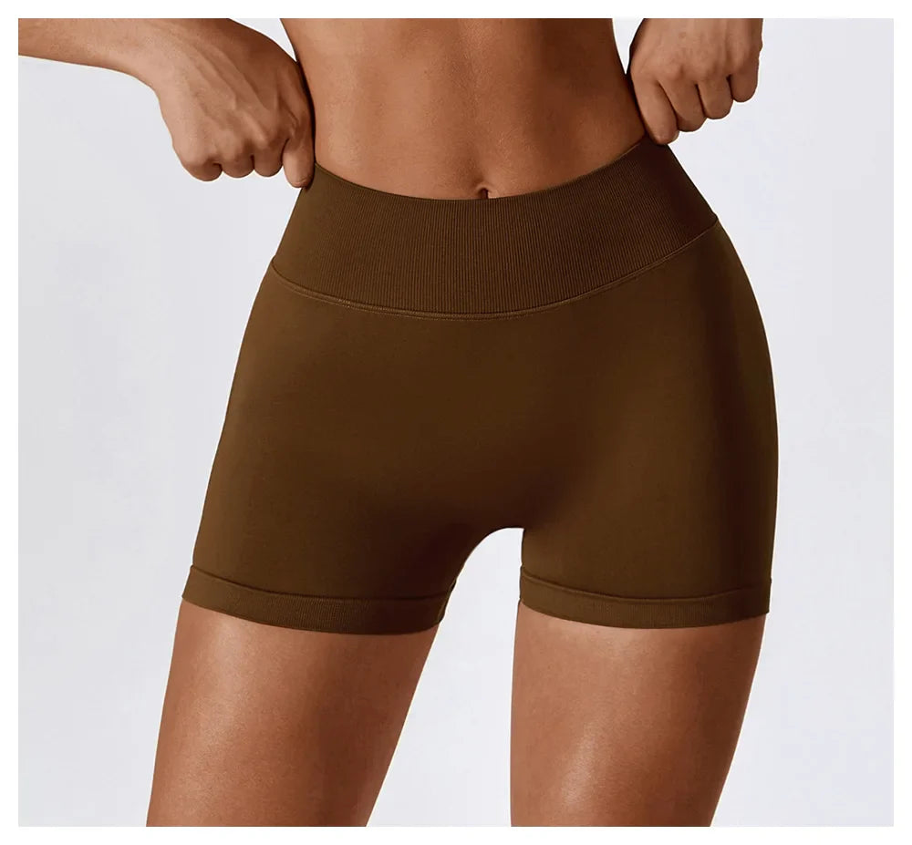 Yoga Shorts Women Gym Outfit Scrunch Butt Fitness Workout High Waist Leggings Gym Clothes For Women Cycling Shorts Sports Shorts