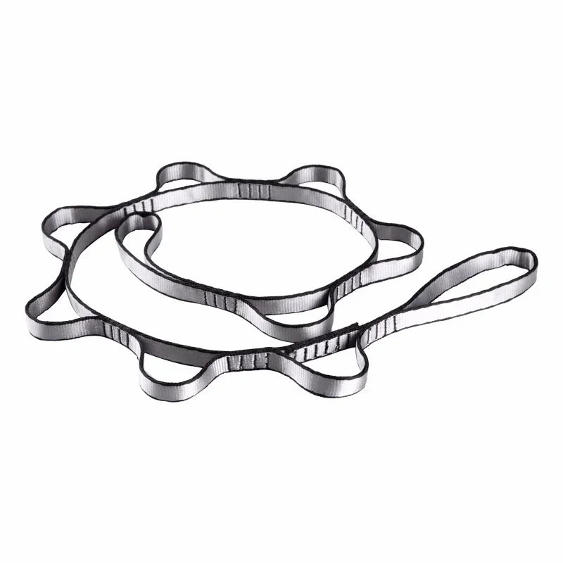 Daisy Chain Yoga Stretch Belt | Multi Loop Hanging Rope for Aerial Yoga Hammock